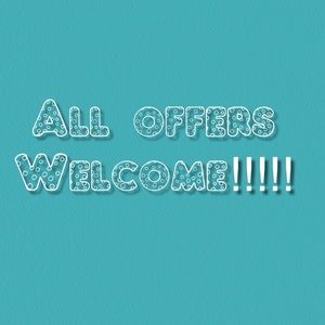 I will except reasonable offers!!